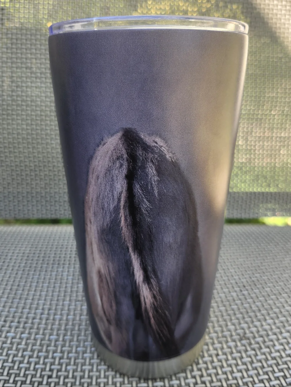 Insulated Stainless Steel Donkey Travel Tumbler Mug With Clear Lid